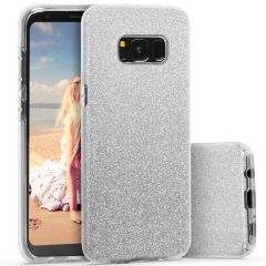 Силиконовый (TPU) чехол UniCase Glitter Cover для Samsung Galaxy S8 Plus (G955) - Silver
