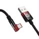 Кабель Baseus MVP 2 Elbow-shaped USB to Type-C (100W, 1m) CAVP000420 - Black / Red. Фото 3 из 24