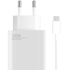 Мережевий зарядний пристрій Xiaomi 120W Combo + кабель USB to Type-C (BHR6034EU) - White