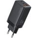 Сетевое зарядное устройство Usams US-CC180 65W ACC 3 Ports GaN - Black. Фото 1 из 16