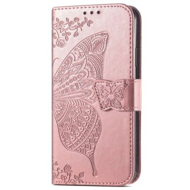 Чехол UniCase Butterfly Pattern для Samsung Galaxy A54 (A546) - Rose Gold