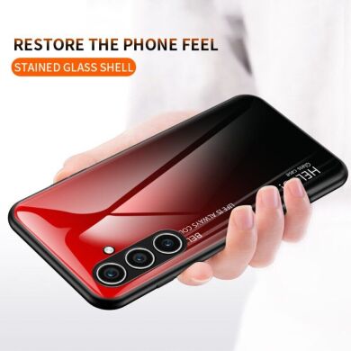 Защитный чехол Deexe Gradient Color для Samsung Galaxy S24 - Red / Black