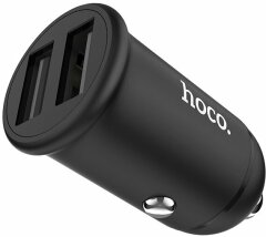 Автомобільний зарядний пристрій Hoco Z30 Easy Route (2UD, 3.1A) - Black