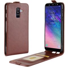 Чехол Deexe Flip Case для Samsung Galaxy A6+ 2018 (A605) - Brown