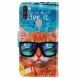 Чехол-книжка Deexe Color Wallet для Samsung Galaxy M11 (M115) - Lovely Cat Wearing Glasses. Фото 2 из 5