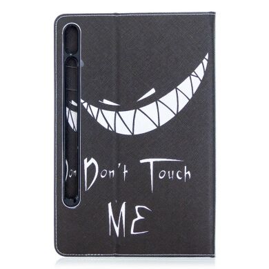 Чехол-книжка Deexe Pattern Style для Samsung Galaxy Tab S7 (T870/875) / S8 (T700/706) - Don't Touch Me