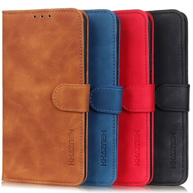 Чехол-книжка KHAZNEH Retro Wallet для Samsung Galaxy S21 FE (G990) - Red