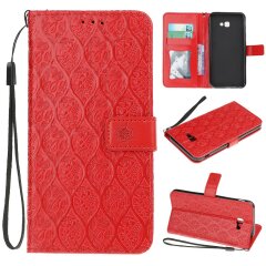 Чехол UniCase Leaf Wallet для Samsung Galaxy J4+ (J415) - Red