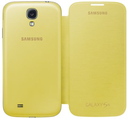 Flip cover Чехол для Samsung Galaxy IV (i9500) - Yellow