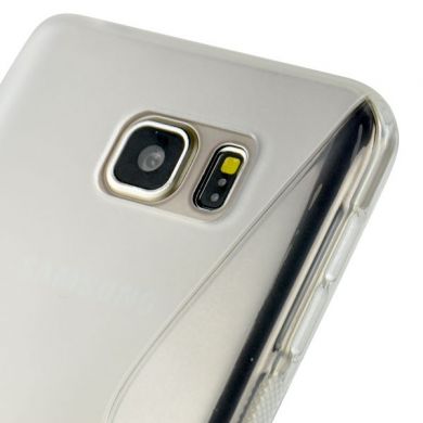 Силиконовая накладка Deexe S Line для Samsung Galaxy Note 5 (N920) - Transparent
