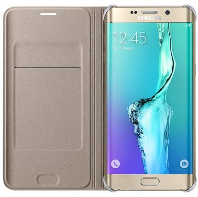 Чехол Flip Wallet для Samsung Galaxy S6 edge+ (EF-WG928PBEGWW) - Gold