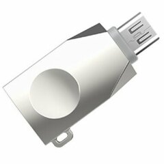 OTG-адаптер Hoco UA10 USB to MicroUSB - Silver
