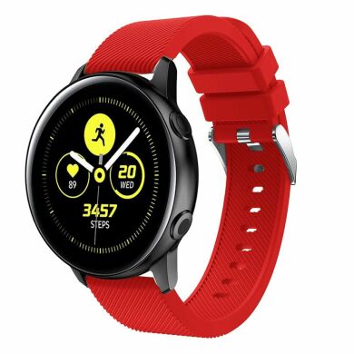 Ремешок UniCase Twill Texture для Samsung Watch Active / Active 2 40mm / Active 2 44mm - Red