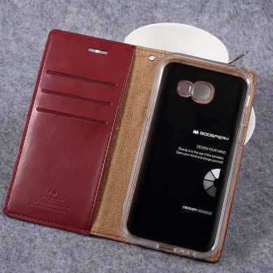 Чехол-книжка MERCURY Classic Flip для Samsung Galaxy A5 2017 (A520) - Wine Red