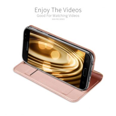Чехол-книжка DUX DUCIS Skin Pro для Samsung Galaxy J3 2017 (J330) - Rose Gold