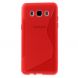 Силиконовая накладка Deexe S Line для Samsung Galaxy J7 2016 (J710) - Red. Фото 2 из 6