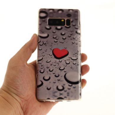 Силиконовый чехол Deexe Life Style для Samsung Galaxy Note 8 (N950) - Heart Pattern
