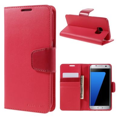 Чохол-книжка MERCURY Sonata Diary для Samsung Galaxy S7 edge (G935), Малиновий
