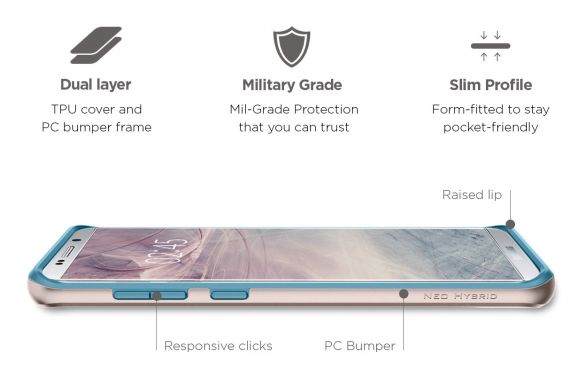 Защитный чехол Spigen SGP Neo Hybrid для Samsung Galaxy S8 Plus (G955) - Pale Dogwood
