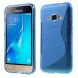 Силиконовый чехол Deexe S Line для Samsung Galaxy J1 2016 (J120) - Blue. Фото 1 из 5