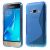 Силиконовый чехол Deexe S Line для Samsung Galaxy J1 2016 (J120) - Blue