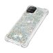 Силиконовый (TPU) чехол Deexe Liquid Glitter для Samsung Galaxy A22 (A225) / M22 (M225) - Silver Hearts. Фото 4 из 7