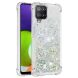 Силиконовый (TPU) чехол Deexe Liquid Glitter для Samsung Galaxy A22 (A225) / M22 (M225) - Silver Hearts. Фото 2 из 7