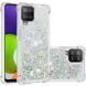 Силиконовый (TPU) чехол Deexe Liquid Glitter для Samsung Galaxy A22 (A225) / M22 (M225) - Silver Hearts. Фото 1 из 7