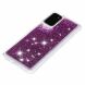 Силиконовый (TPU) чехол Deexe Liquid Glitter для Samsung Galaxy S20 (G980) - Purple. Фото 6 из 7
