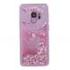 Силиконовый (TPU) чехол Deexe Liquid Glitter для Samsung Galaxy S9 (G960) - Cherry Blossom B. Фото 1 из 5