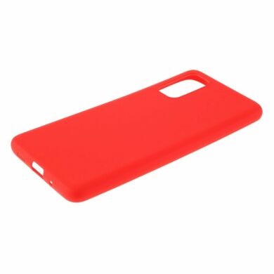 Силиконовый (TPU) чехол Deexe Matte Case для Samsung Galaxy S20 (G980) - Red