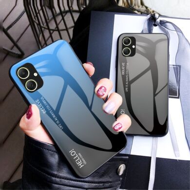 Защитный чехол Deexe Gradient Color для Samsung Galaxy A05 (A055) - Pink / Blue