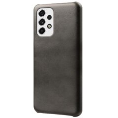 Защитный чехол Deexe Leather Back Cover для Samsung Galaxy A53 (А536) - Black