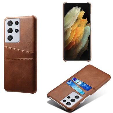 Защитный чехол KSQ Pocket Case для Samsung Galaxy S21 Ultra (G998) - Brown