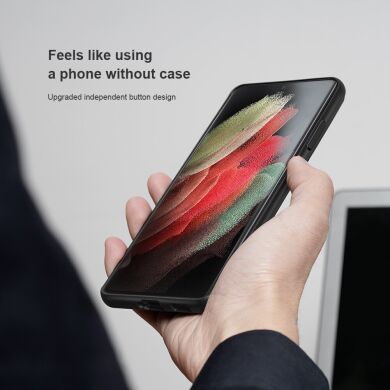 Защитный чехол NILLKIN Aoge Leather Case для Samsung Galaxy S21 Ultra (G998) - Black