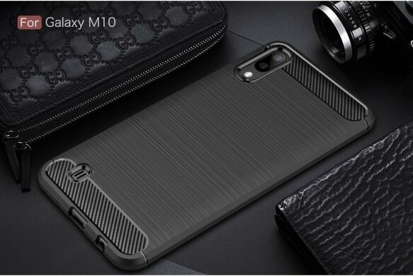 Защитный чехол UniCase Carbon для Samsung Galaxy M10 - Black
