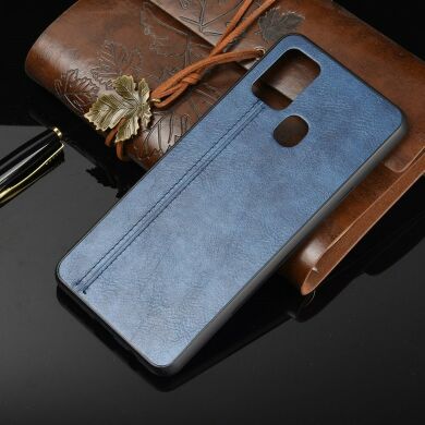 Защитный чехол UniCase Leather Series для Samsung Galaxy A21s (A217) - Blue