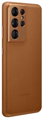 Чехол Leather Cover для Samsung Galaxy S21 Ultra (G998) EF-VG998LAEGRU - Brown