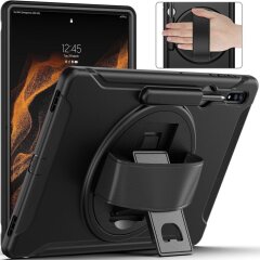 Защитный чехол Deexe Strong Hybrid для Samsung Galaxy Tab S8 Ultra (T900/T906) - Black