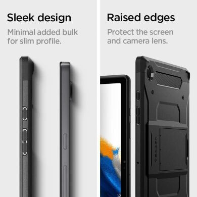 Защитный чехол Spigen (SGP) Tough Armor Pro для Samsung Galaxy Tab A8 10.5 (X200/205) - Black