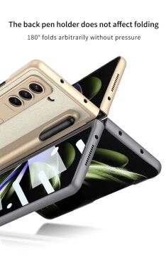 Защитный чехол GKK Leather Holder для Samsung Galaxy Fold 5 - Green