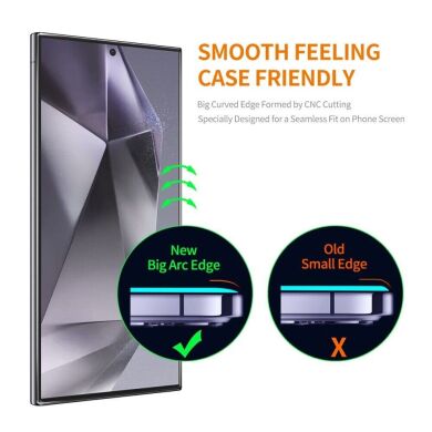 Защитное стекло ENKAY Easy Install Clear Glass для Samsung Galaxy S24 Ultra (S928)