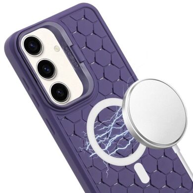 Защитный чехол Deexe CasePro with MagSafe для Samsung Galaxy S24 (S921) - Purple