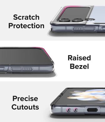 Защитный чехол Ringke Slim (FF) для Samsung Galaxy Flip 4 - Transparent