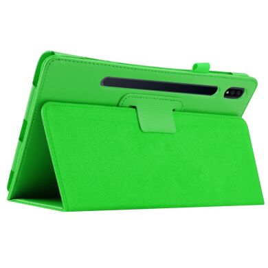 Чехол Deexe Folder Style для Samsung Galaxy Tab S7 Plus (T970/975) / S8 Plus (T800/806) - Green