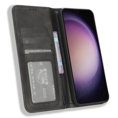 Чехол Deexe Retro Style для Samsung Galaxy S23 FE - Black