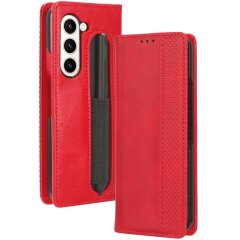 Чохол Deexe Retro Style (FF) для Samsung Galaxy Fold 5 - Red