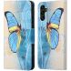Чехол-книжка Deexe Color Wallet для Samsung Galaxy A04s (A047) / A13 5G (A136) - Blue Butterfly. Фото 1 из 6