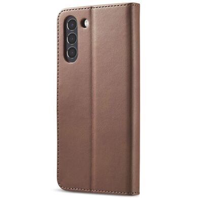 Чехол LC.IMEEKE Wallet Case для Samsung Galaxy S21 FE (G990) - Coffee