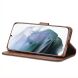 Чехол LC.IMEEKE Wallet Case для Samsung Galaxy S21 FE (G990) - Coffee. Фото 4 из 10